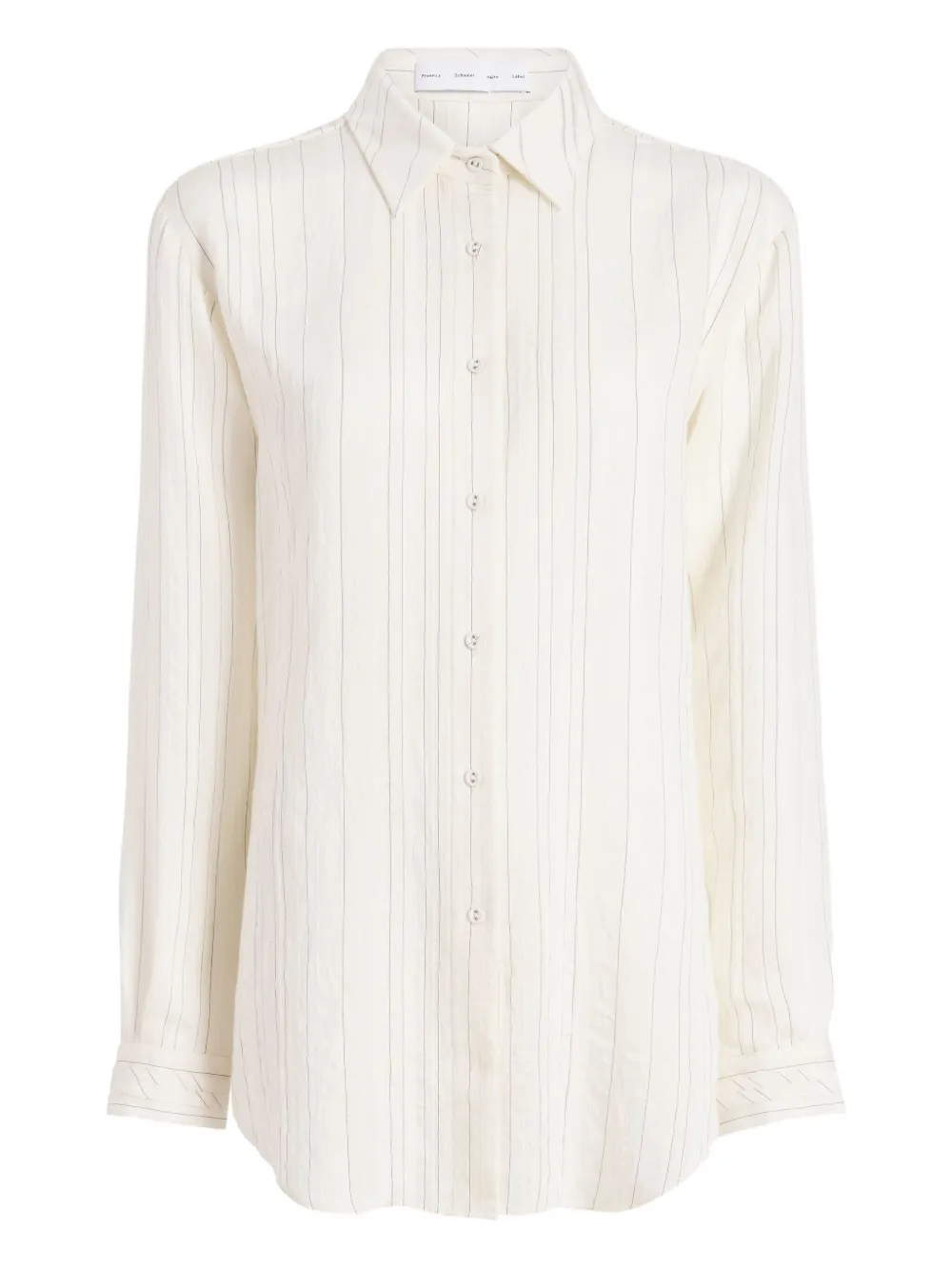 Proenza Schouler White Label Raven stripe woven shirt Wit