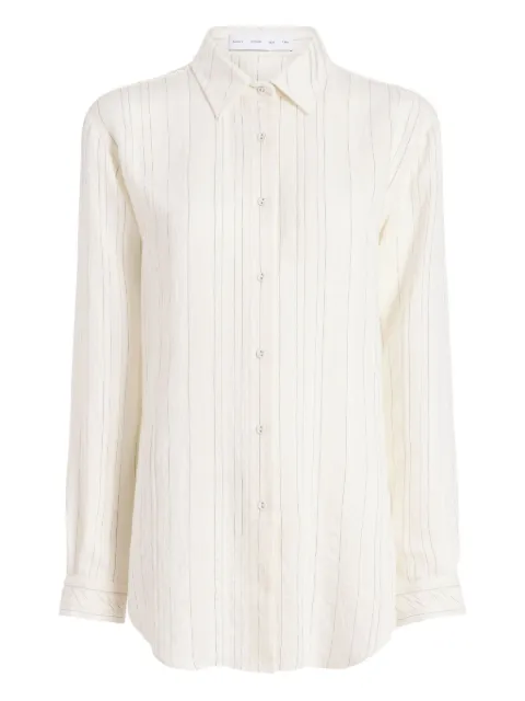 Proenza Schouler White Label Raven stripe woven shirt