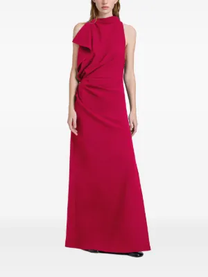 Proenza Schoulerレザーチュニックワンピース Proenza Schouler Elena Dress in Wool Gabardine Suiting