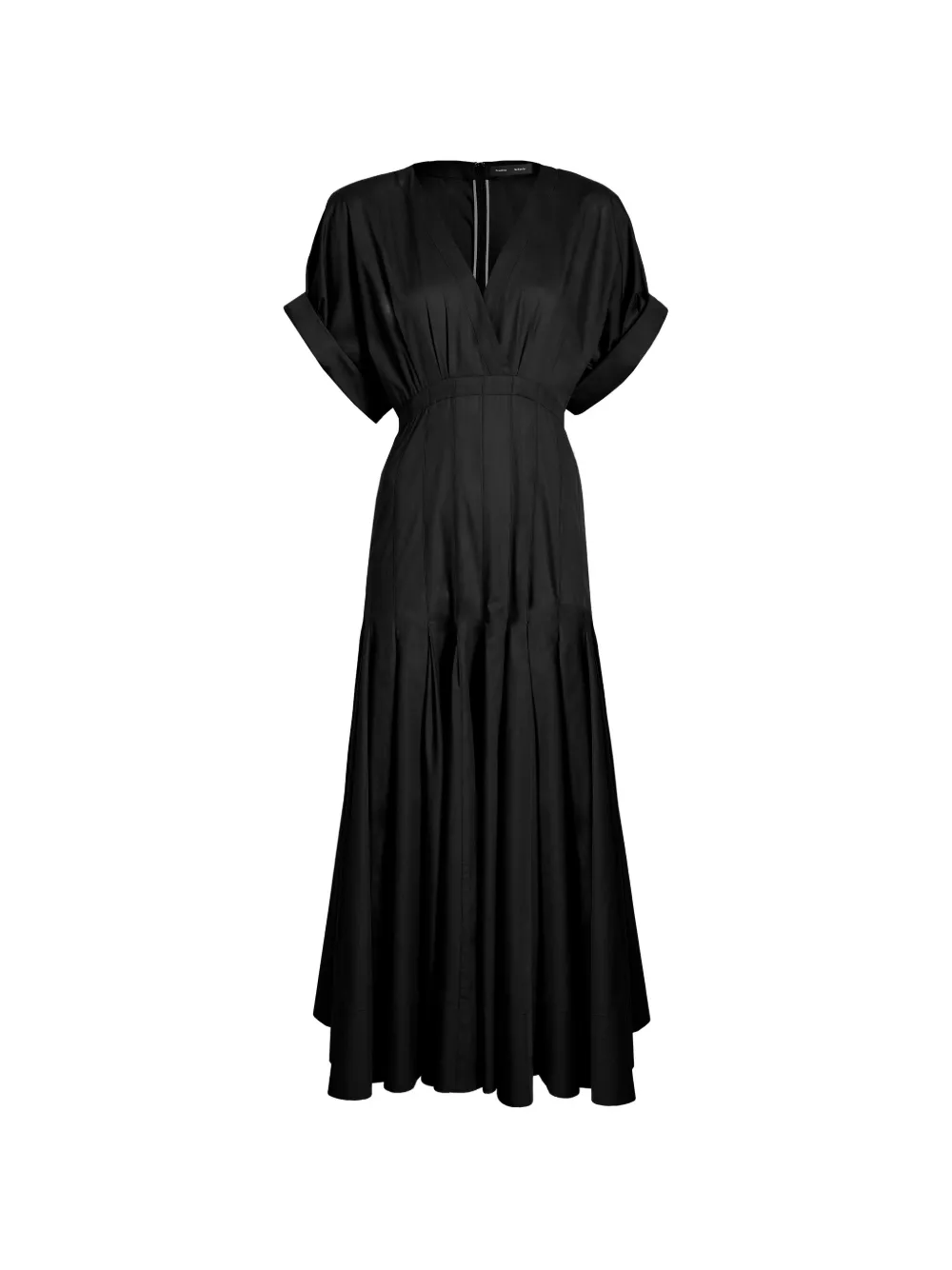 Proenza Schouler Ciara geplooide maxi-jurk met V-hals Zwart