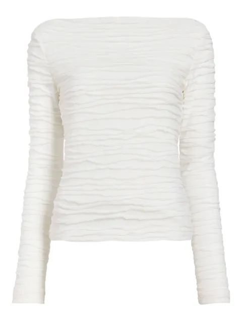 Proenza Schouler White Label توب مكشكش بأكمام طويلة