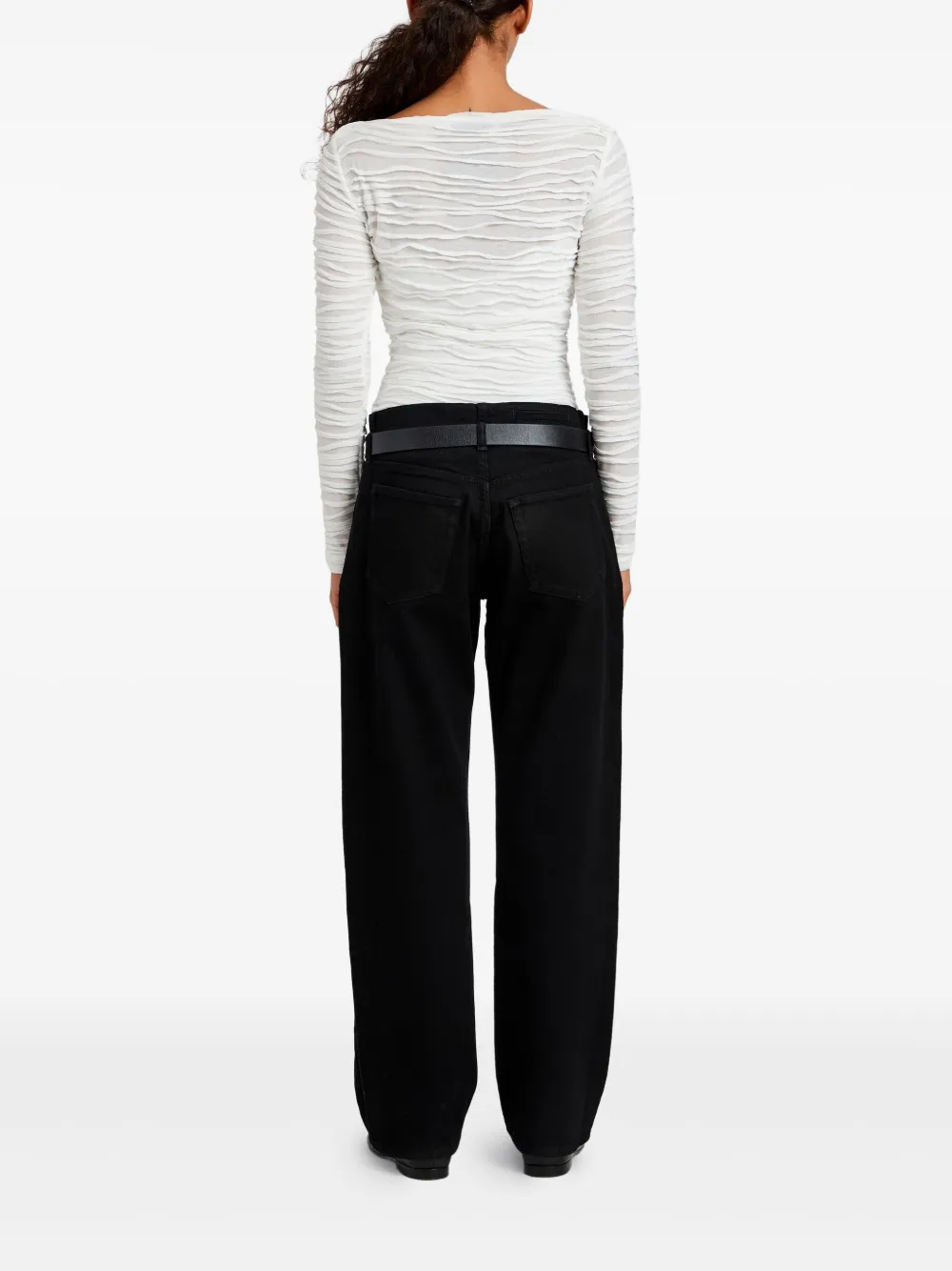 Proenza Schouler White Label Top met ruches Wit