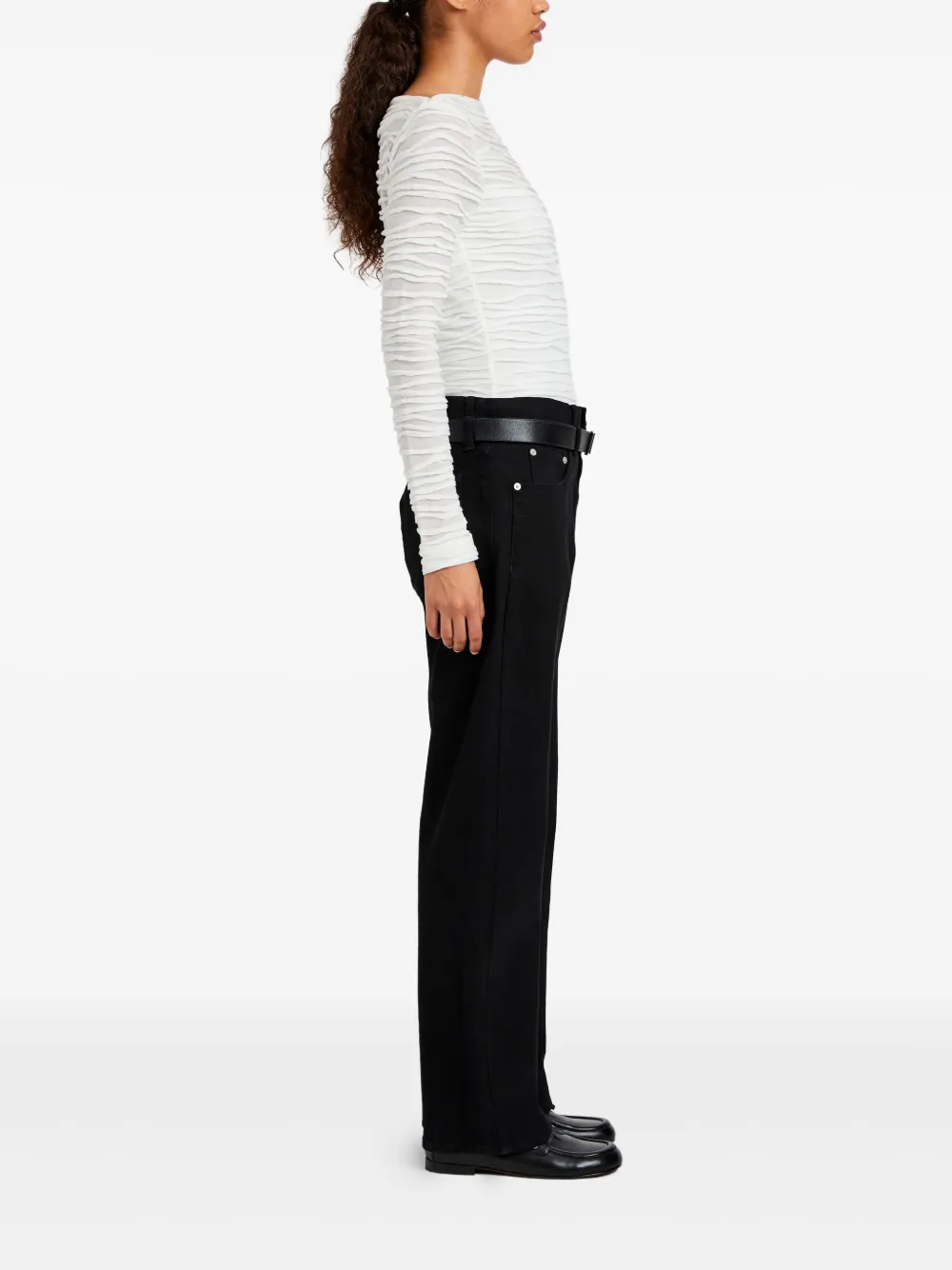 Proenza Schouler White Label Top met ruches Wit