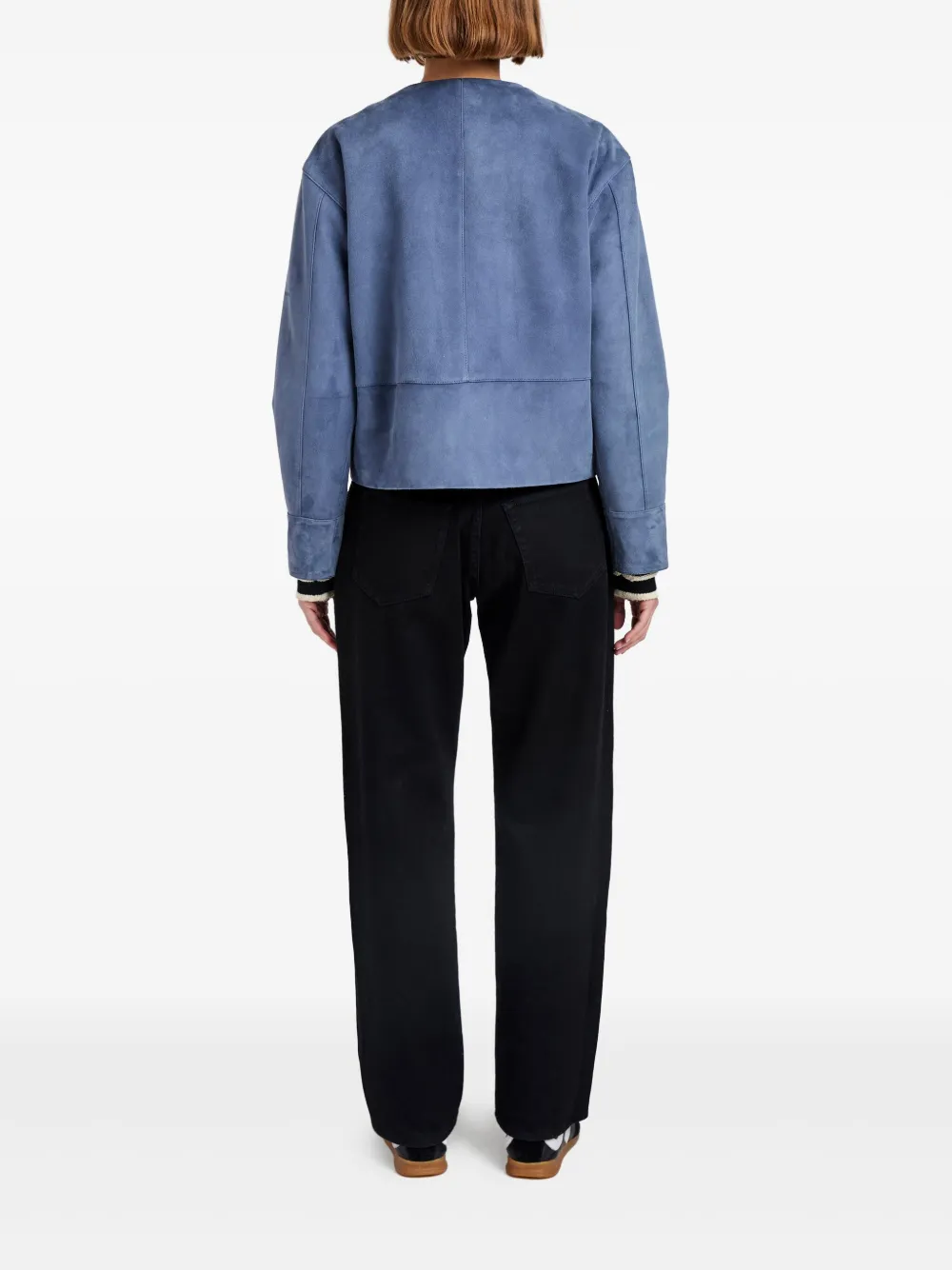 Proenza Schouler White Label Robin suède jack Blauw