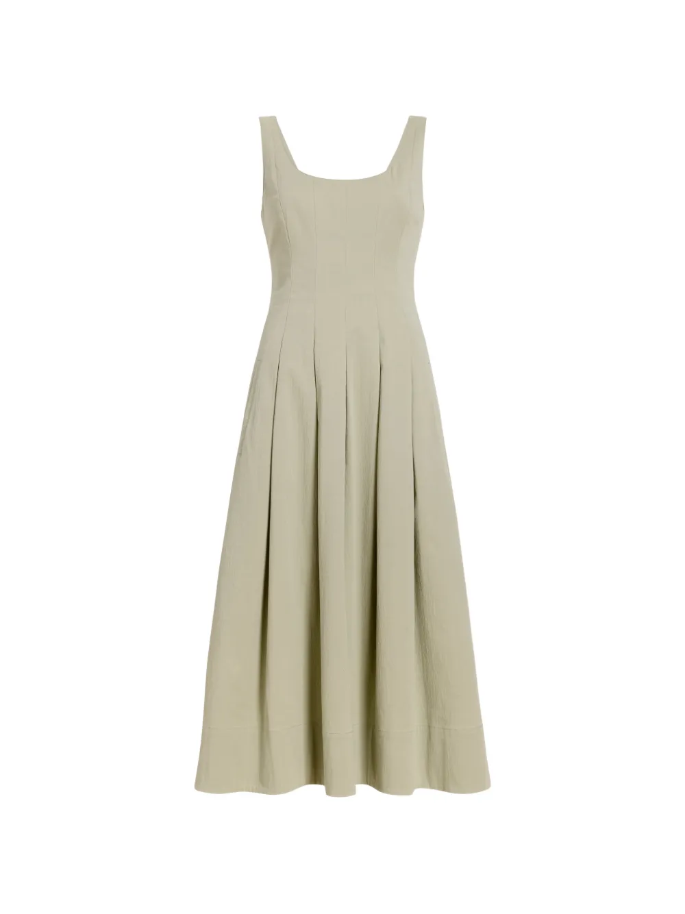 Proenza Schouler White Label Geplooide midi-jurk Groen