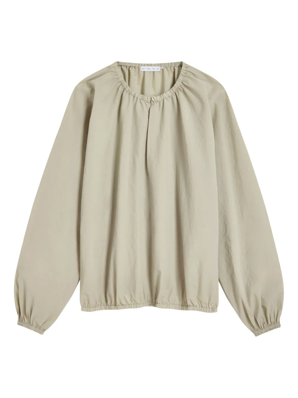 Proenza Schouler White Label Blouse met gesmockte hals Groen