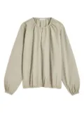 Proenza Schouler White Label gathered-neckline blouse - Green