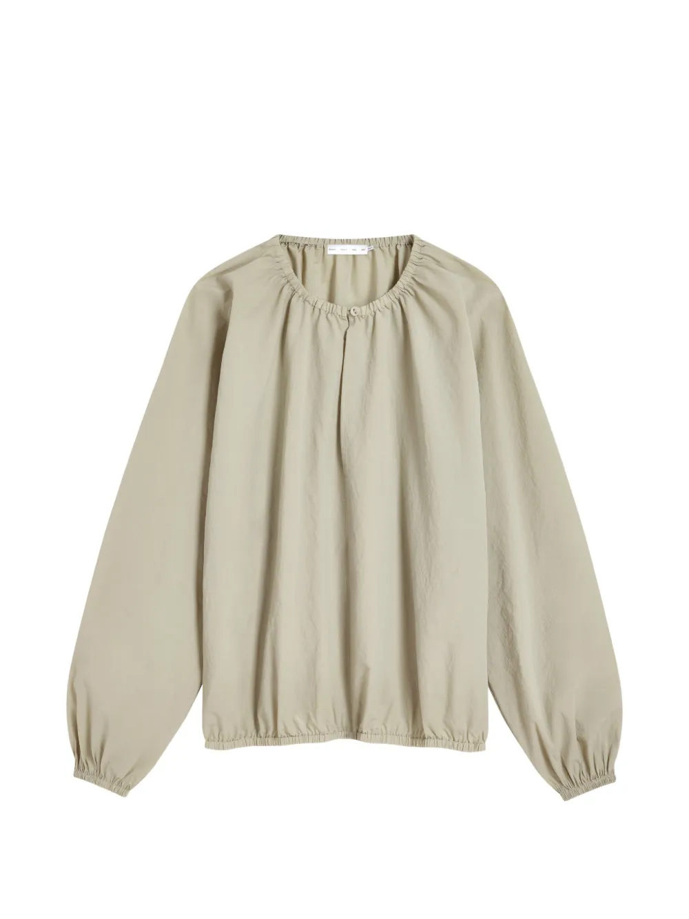 Proenza Schouler White Label Blouse met gesmockte hals Groen