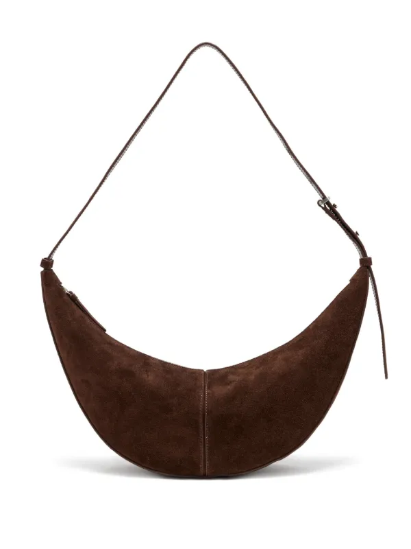 Proenza Schouler Slide Bag in Soft Suede in Brown
