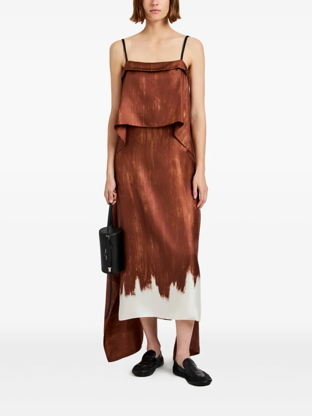 Proenza Schouler Wilma midi dress | Brown | Image 1