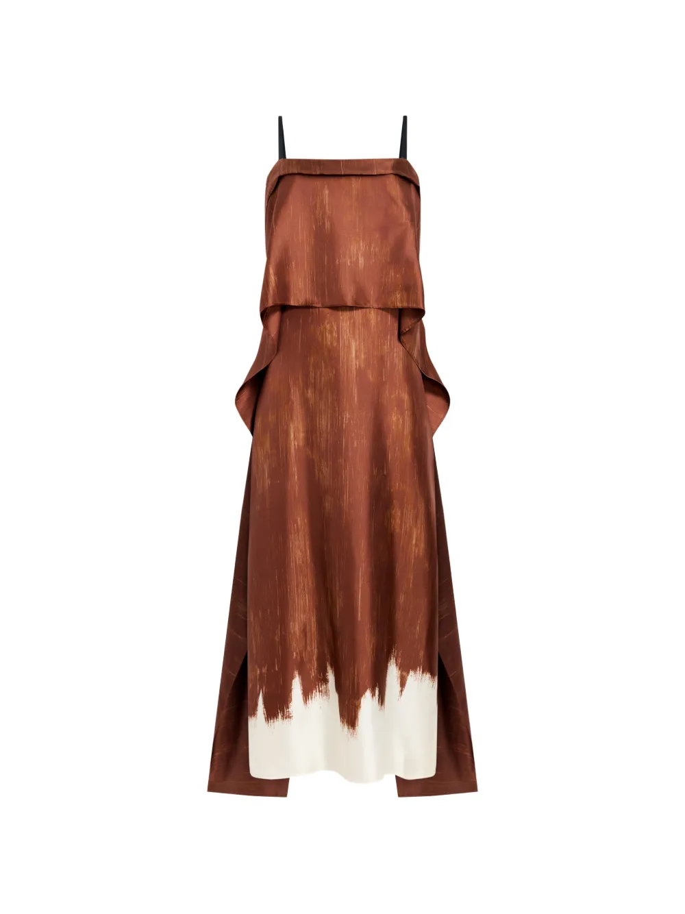 Proenza Schouler Wilma midi-jurk Bruin