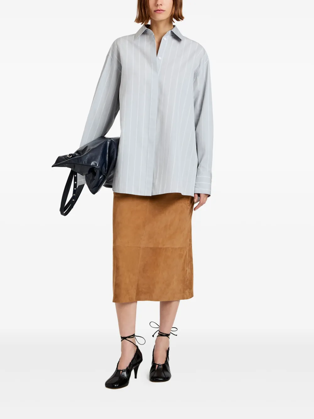 Proenza Schouler Midi-rok Bruin