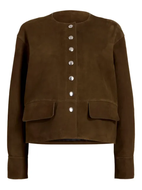 Proenza Schouler White Label button-front suede jacket
