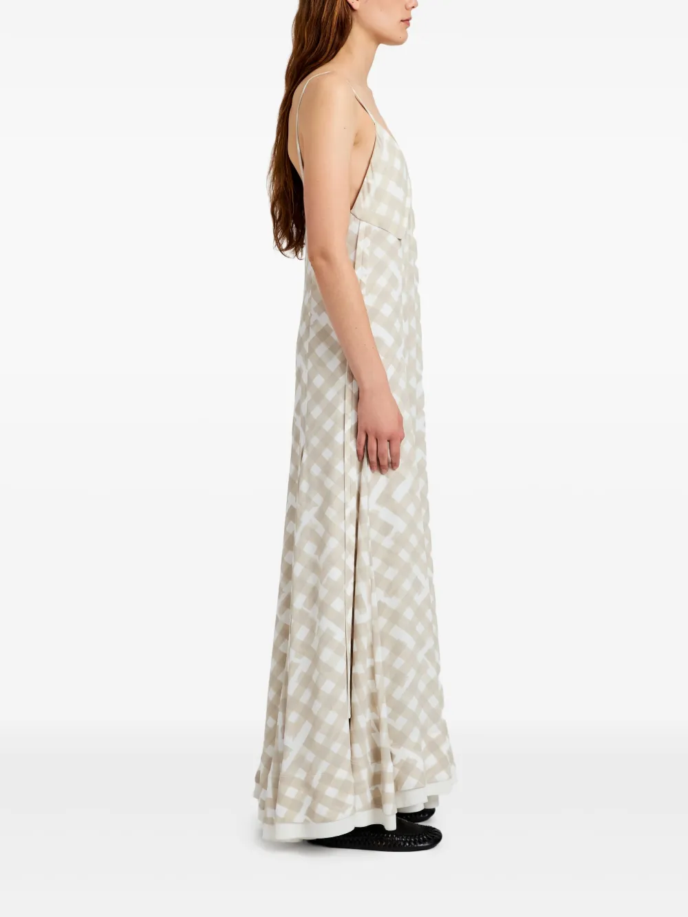 Proenza Schouler June maxi-jurk Beige