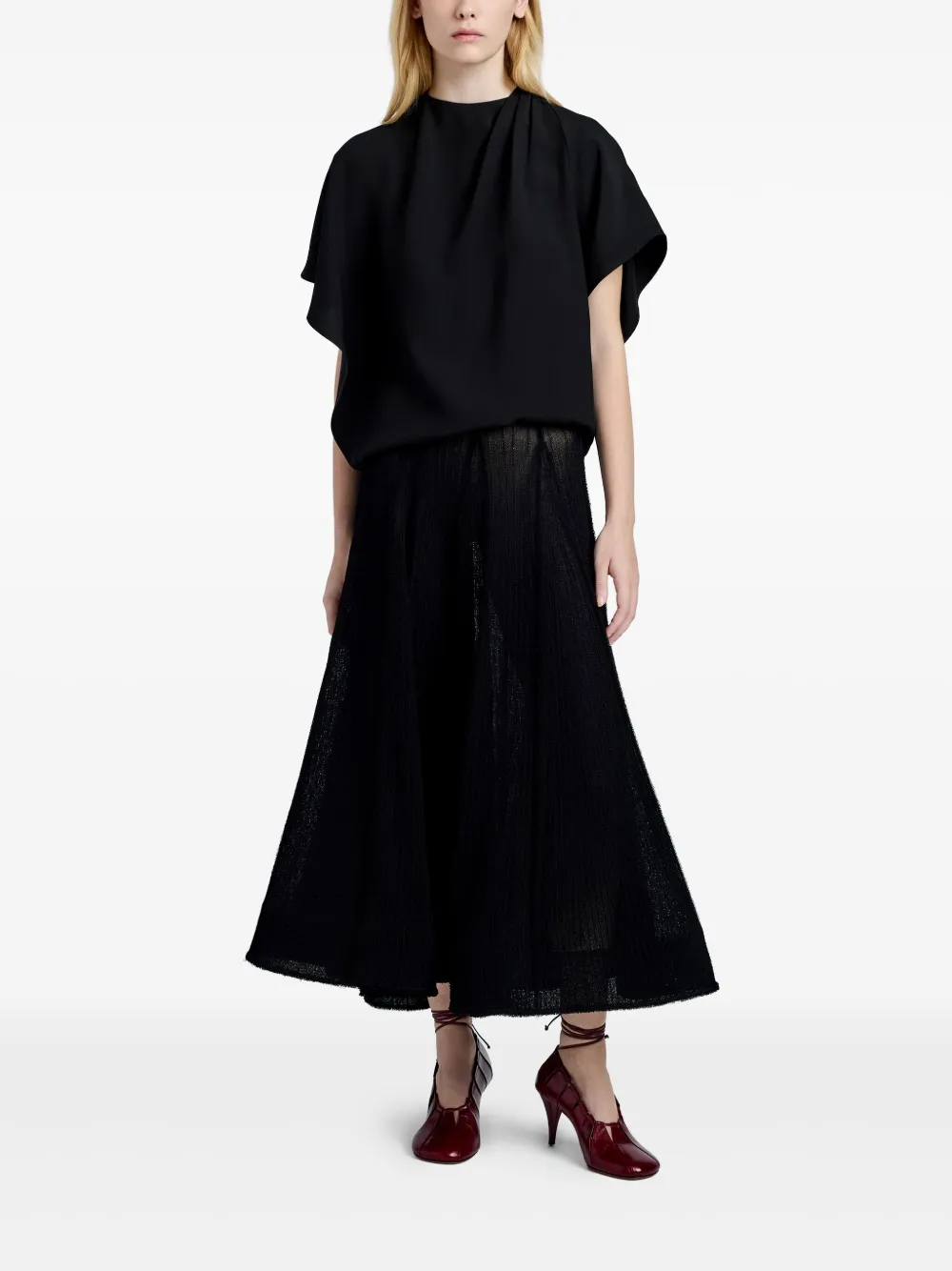 Proenza Schouler Etta blouse Zwart