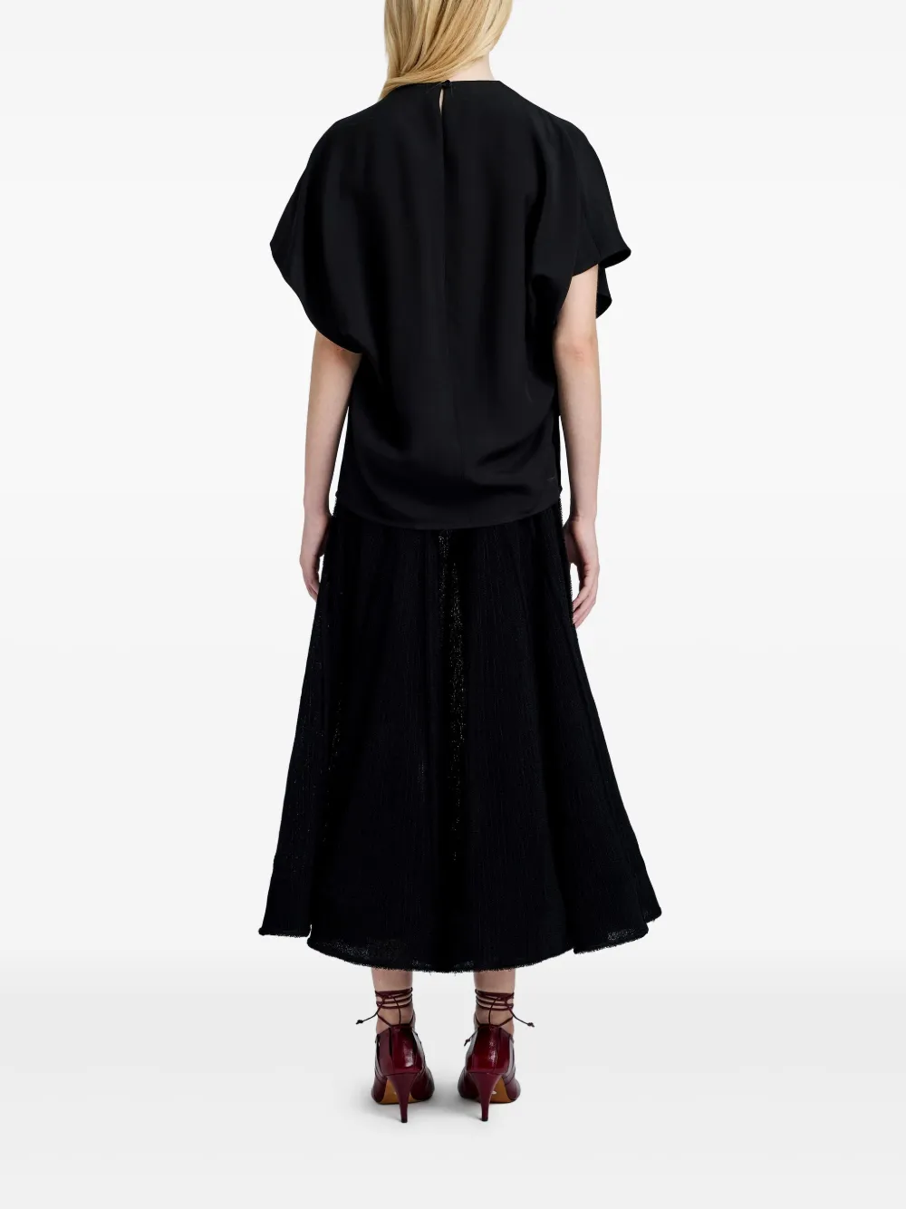 Proenza Schouler Etta blouse Zwart