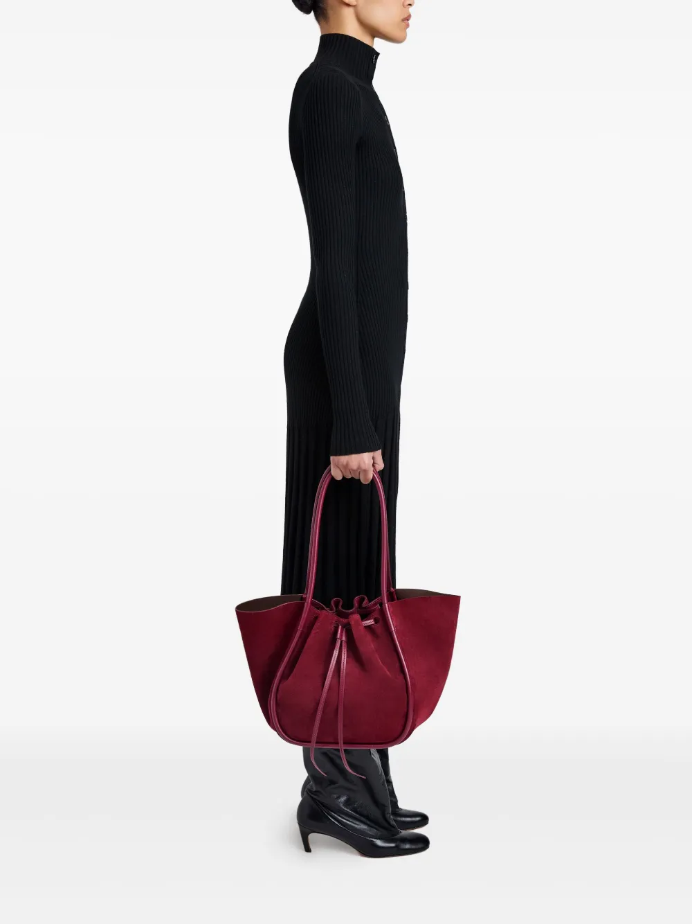 Proenza Schouler Ruched grote shopper Rood