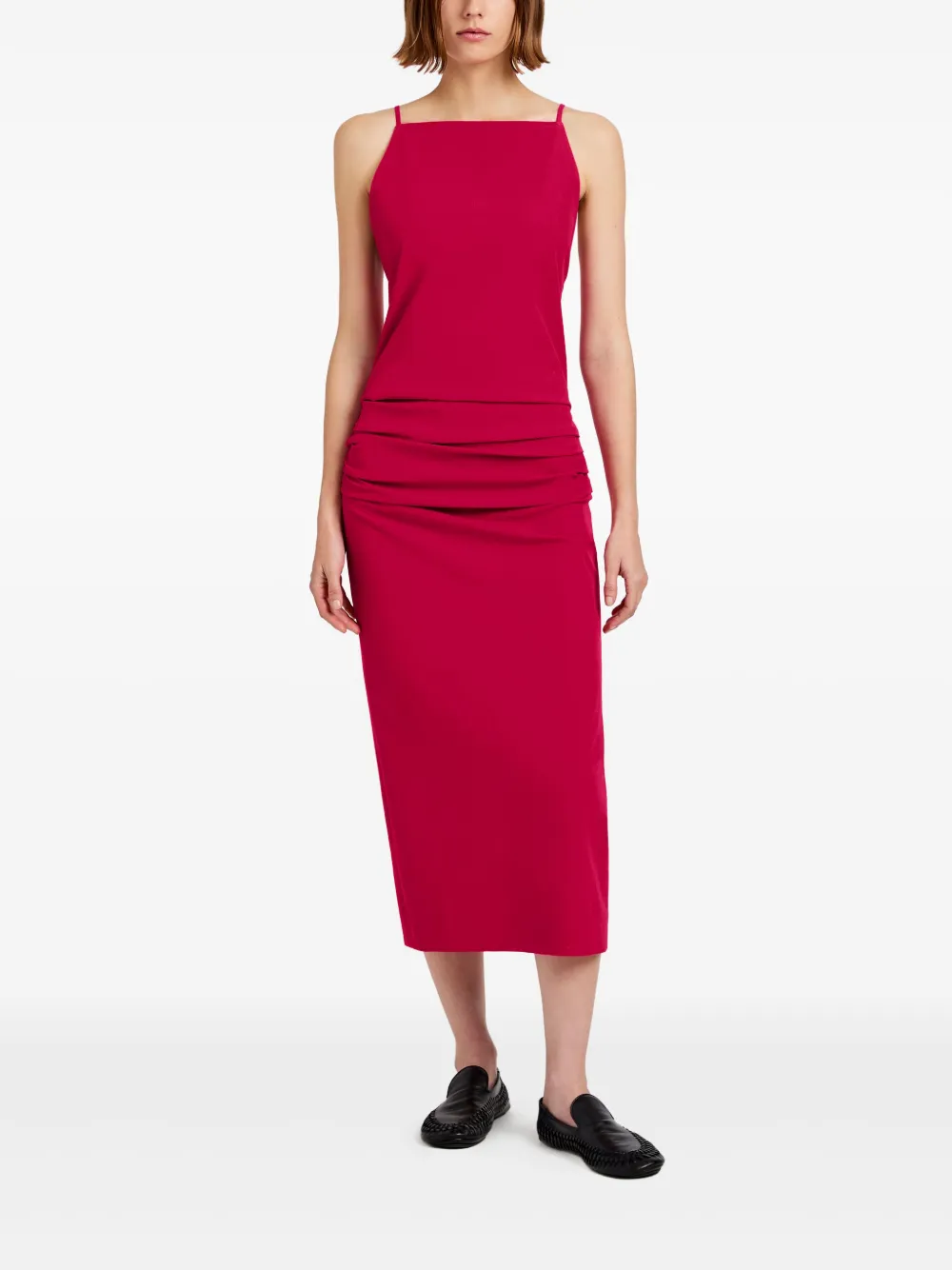Proenza Schouler Priya midi-jurk Rood
