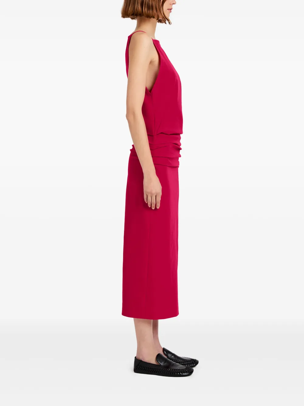 Proenza Schouler Priya midi-jurk Rood