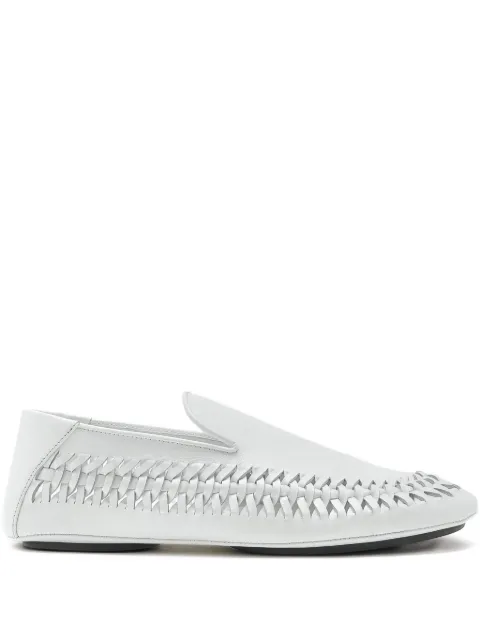 Proenza Schouler Whip braided leather loafers