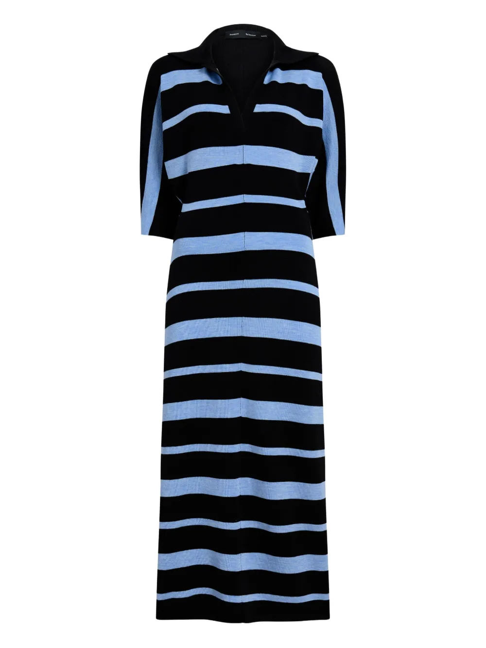 Proenza Schouler Solana midi-jurk Blauw