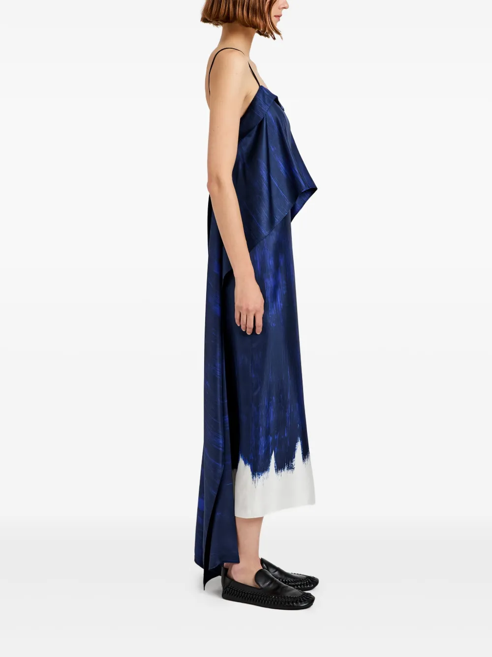 Proenza Schouler Wilma midi-jurk Blauw