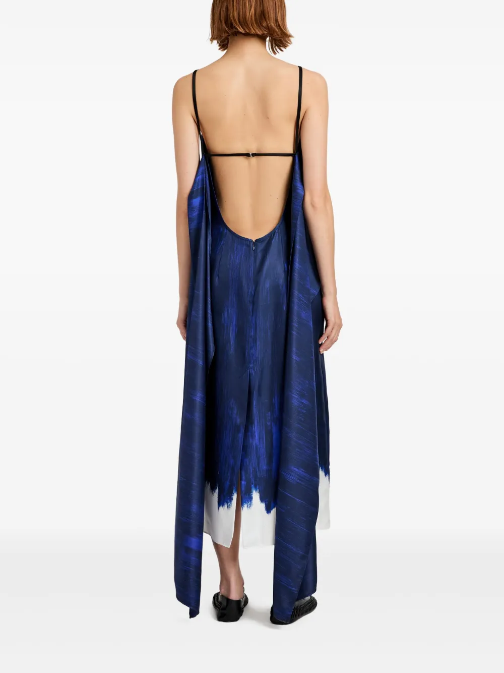 Proenza Schouler Wilma midi-jurk Blauw