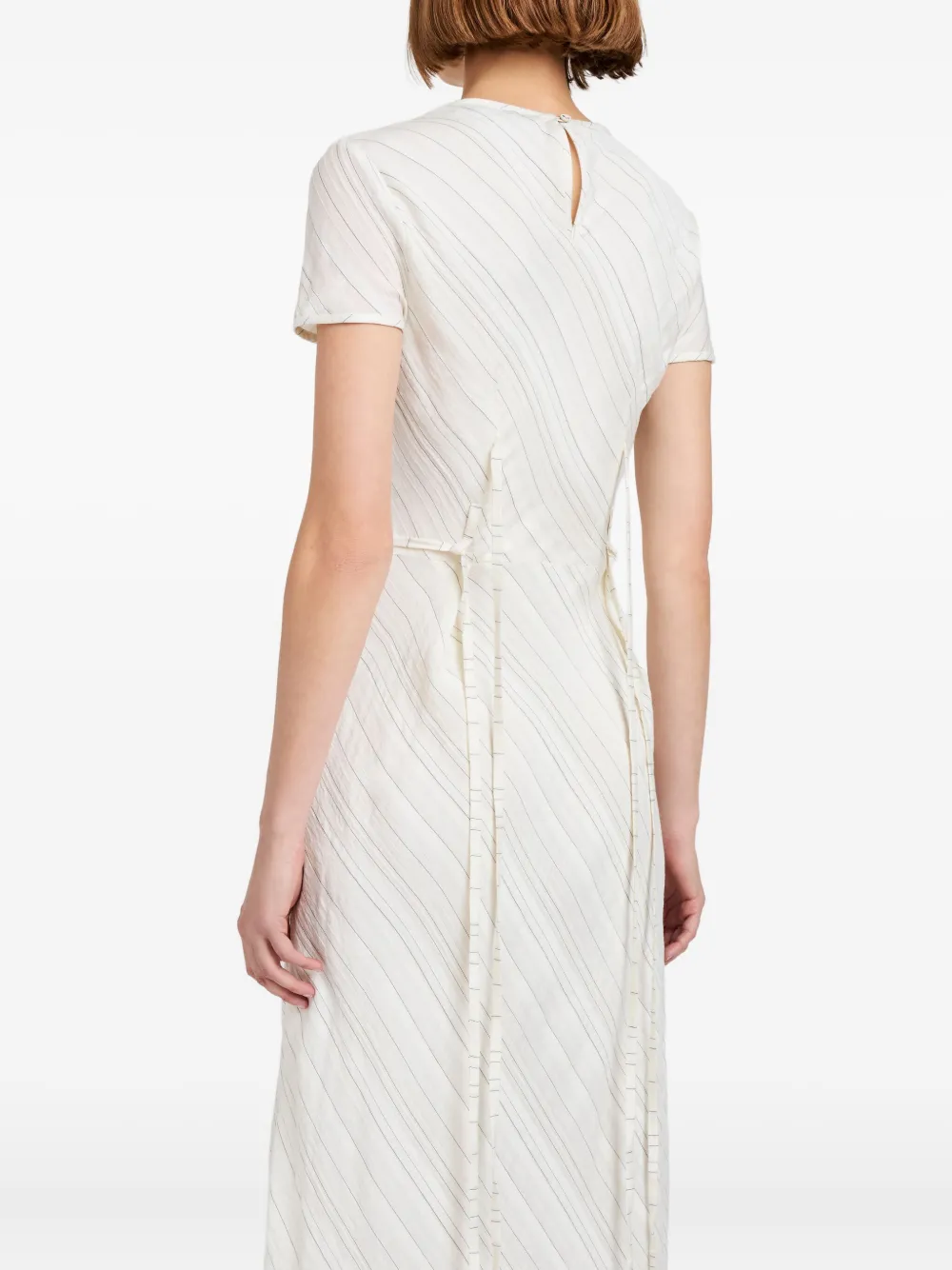 Proenza Schouler White Label Joss stripe woven maxi dress Wit