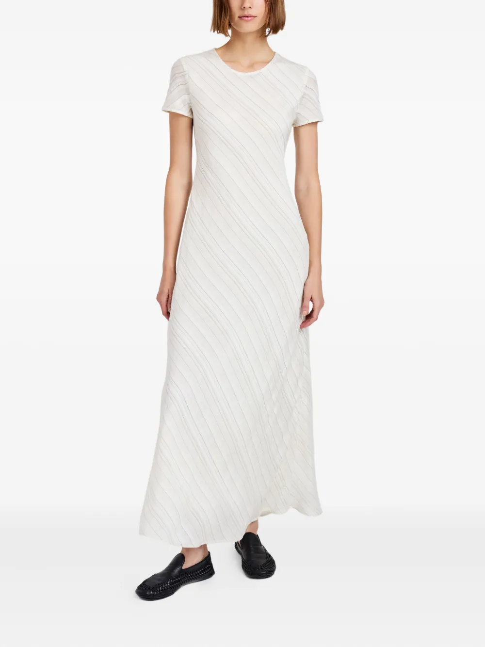 Proenza Schouler White Label Joss stripe woven maxi dress Wit