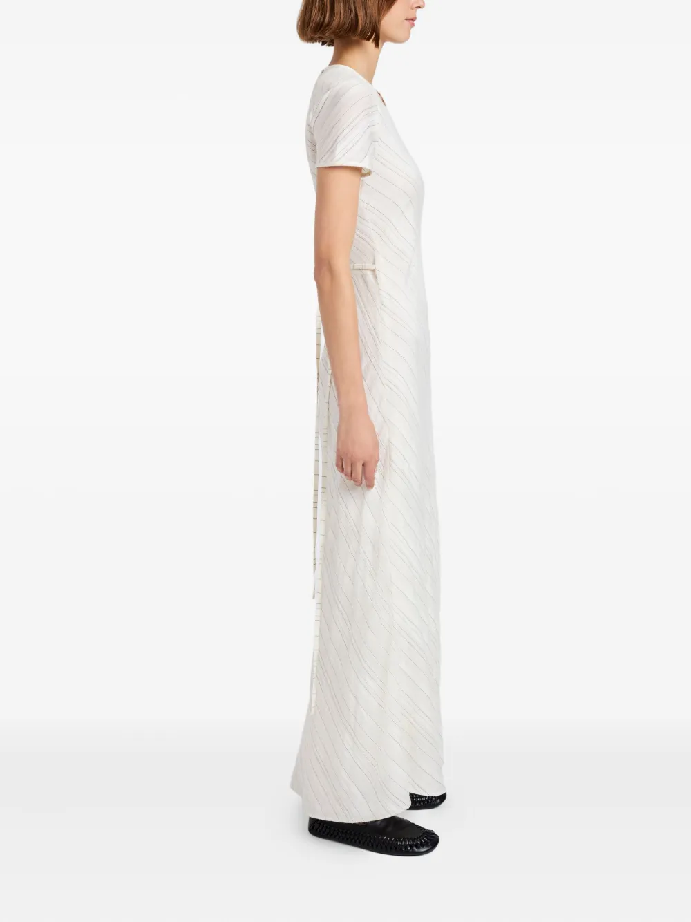 Proenza Schouler White Label Joss stripe woven maxi dress Wit