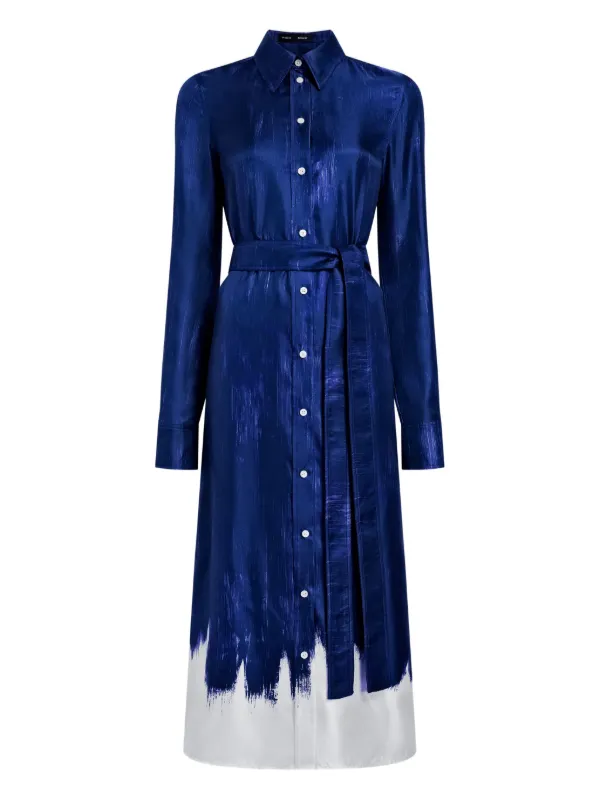 Proenza Schouler Amaya Silk Dress in Blue