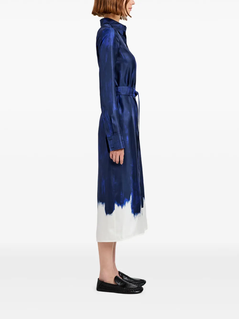Proenza Schouler Amaya zijden jurk Blauw