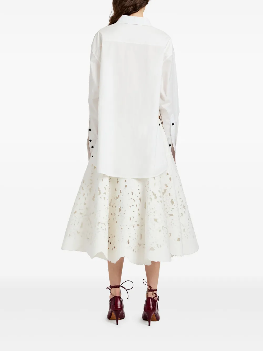Proenza Schouler Olene midi-rok Wit