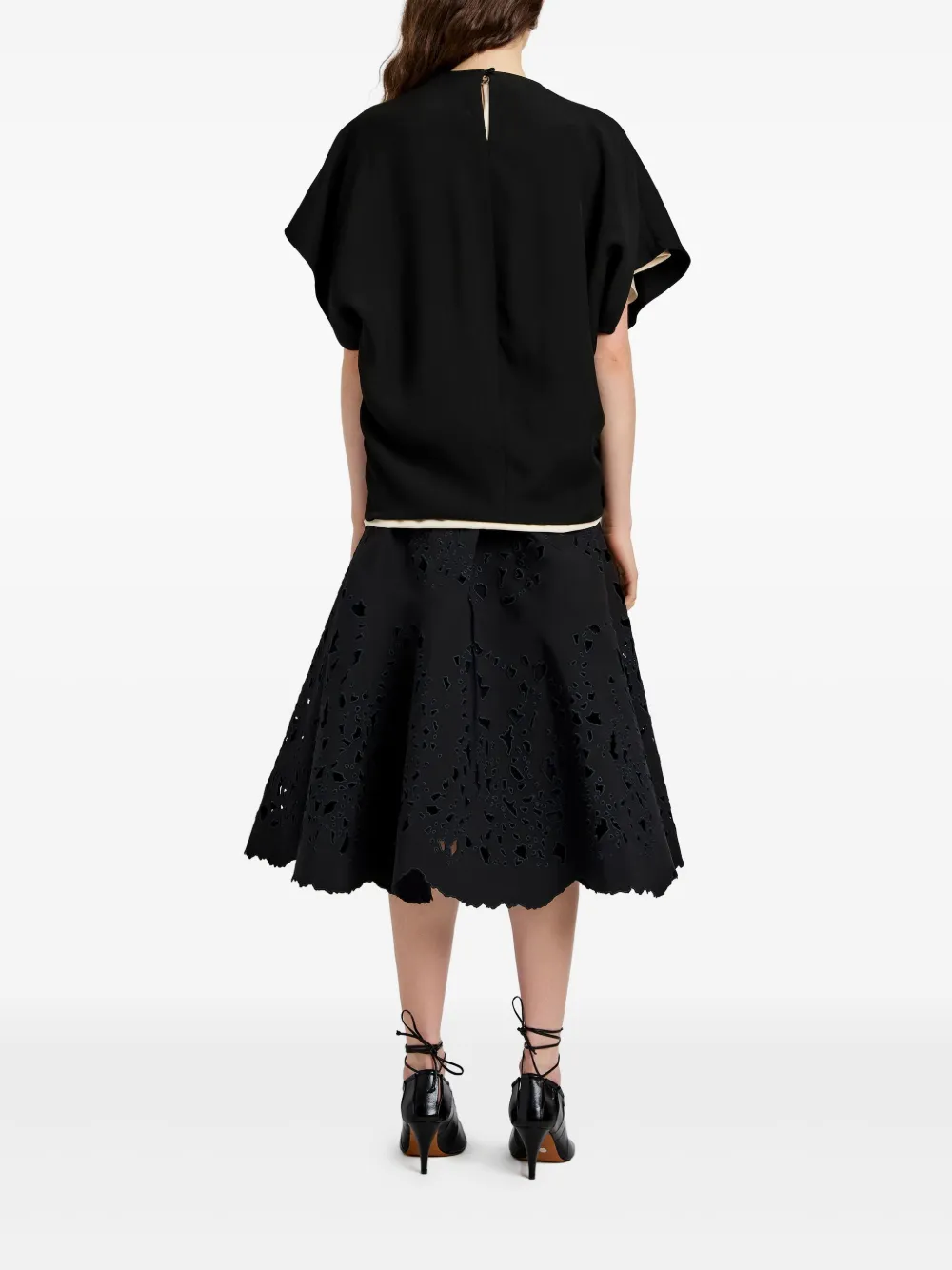 Proenza Schouler Olene midi-rok Zwart