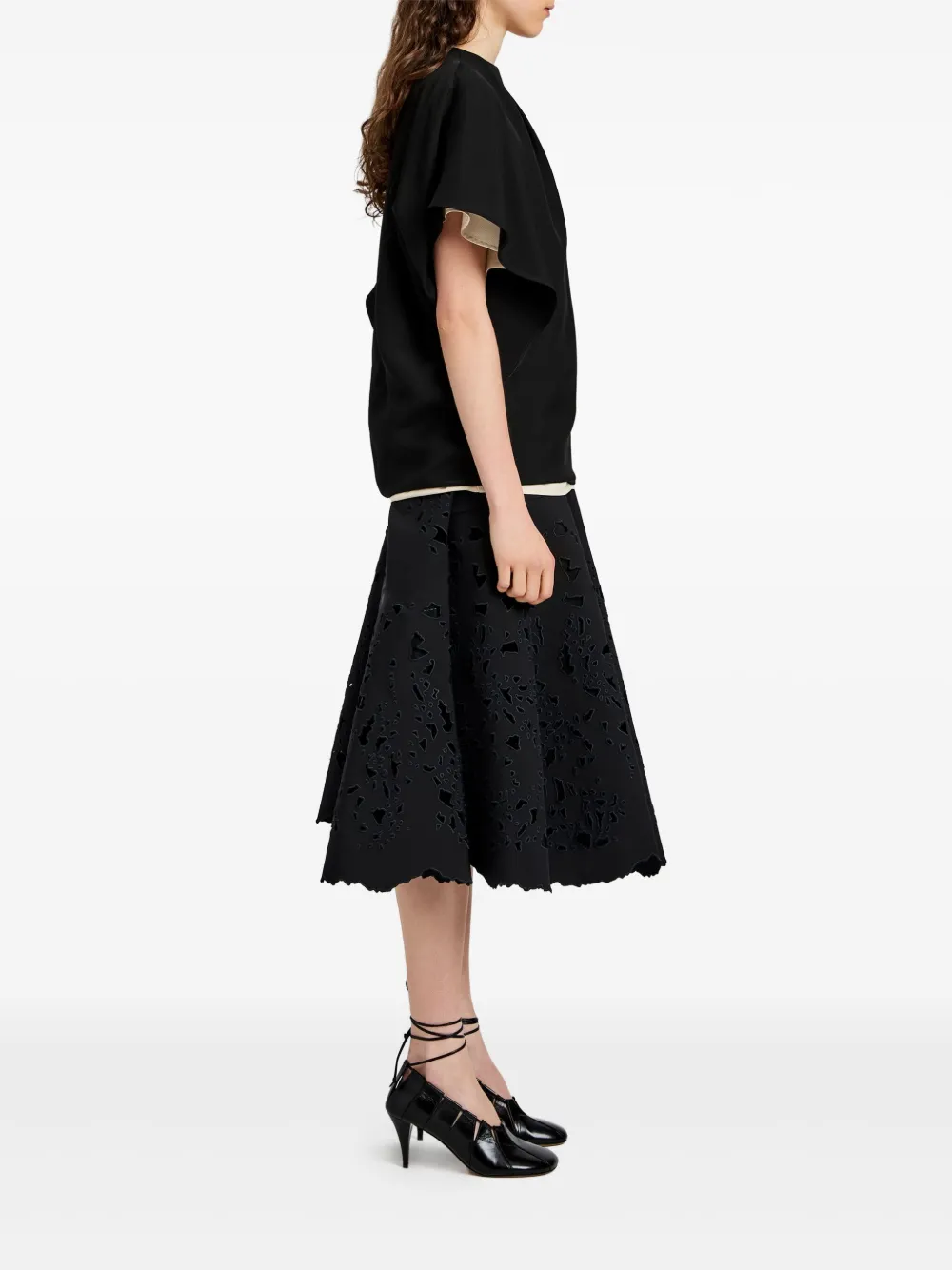 Proenza Schouler Olene midi-rok Zwart