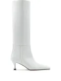 Proenza Schouler Trap leather knee-high boots - White