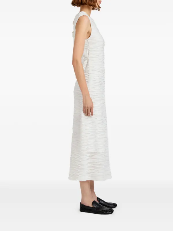 deep v neck wedding dress Elizabeth K - GL1905 Embroidered Deep V Neck Mesh A-line Gown 2XL / Ivory