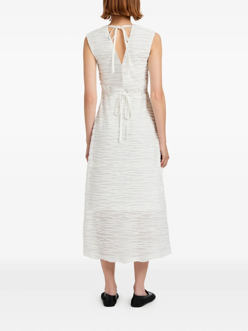 Proenza Schouler White Label Laura textured sleeveless midi dress Wit
