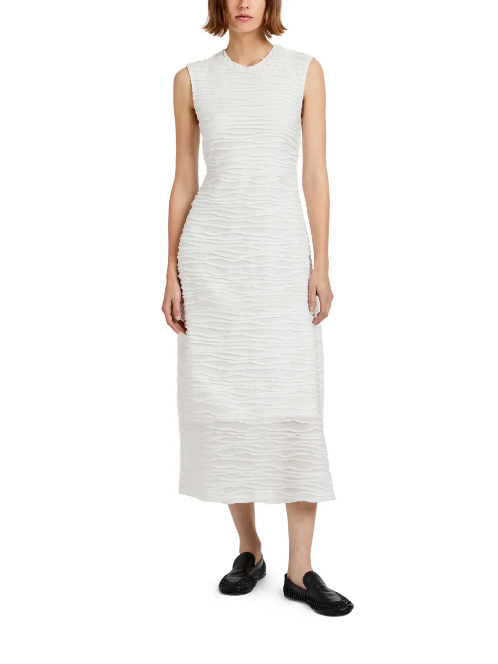Proenza Schouler White Label Laura textured sleeveless midi dress Wit