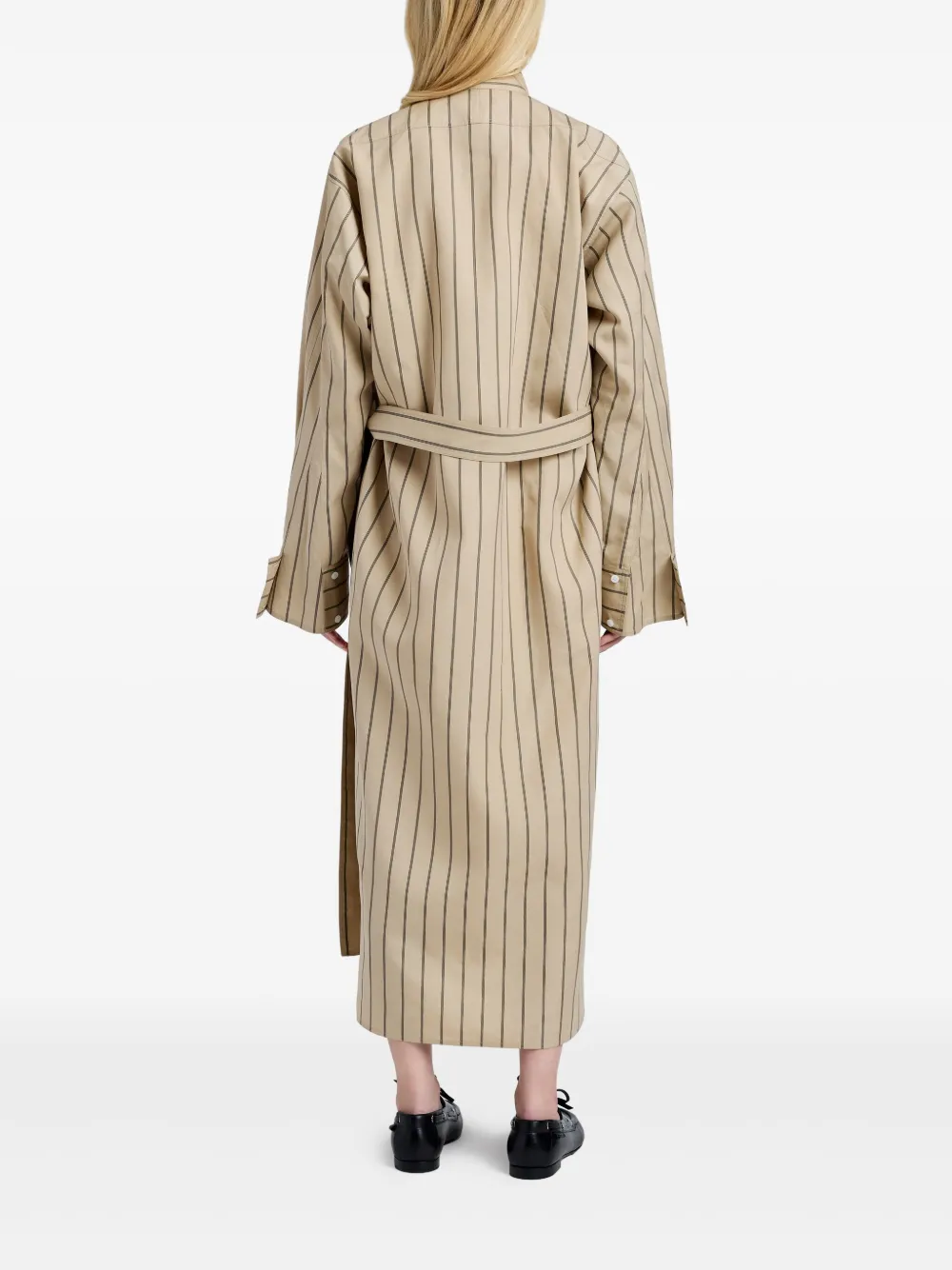 Proenza Schouler Philipa zijden jurk Beige