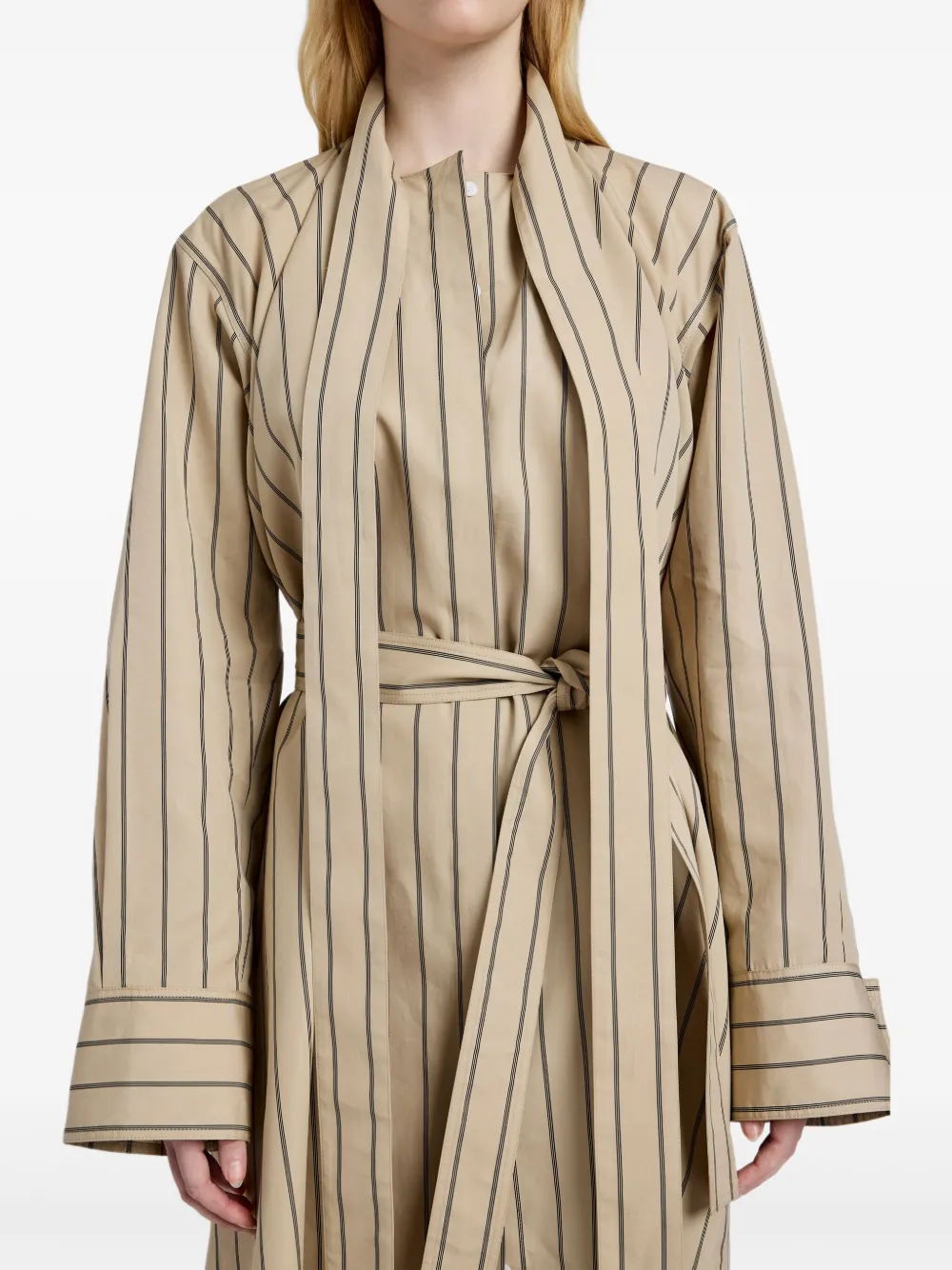 Proenza Schouler Philipa zijden jurk Beige