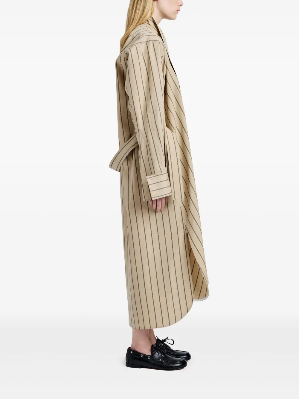 Proenza Schouler Philipa zijden jurk Beige