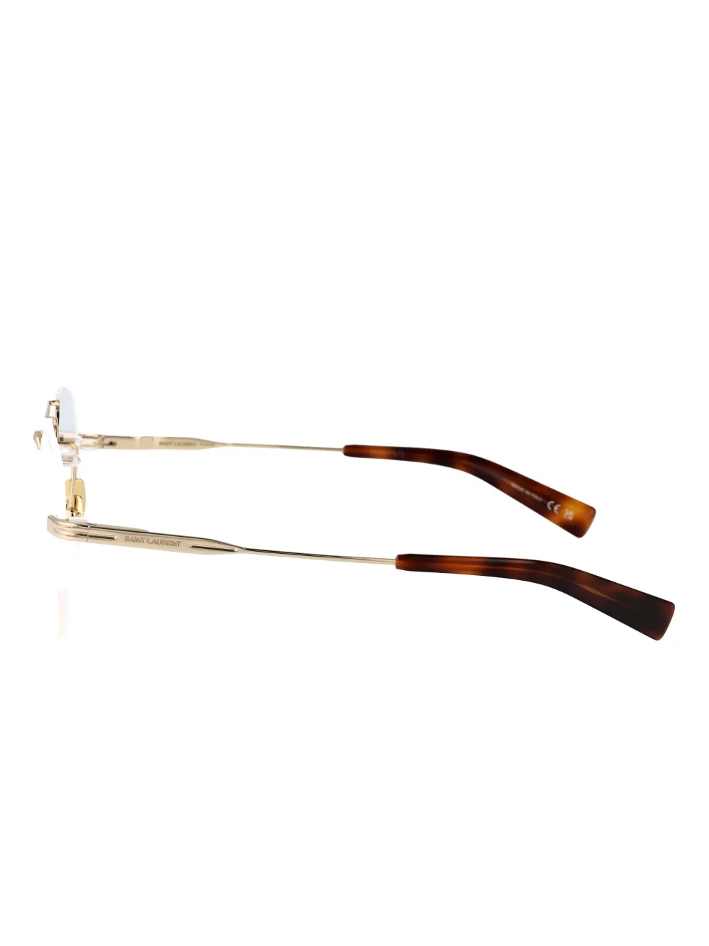 Saint Laurent Eyewear Bril met ovaal montuur Goud
