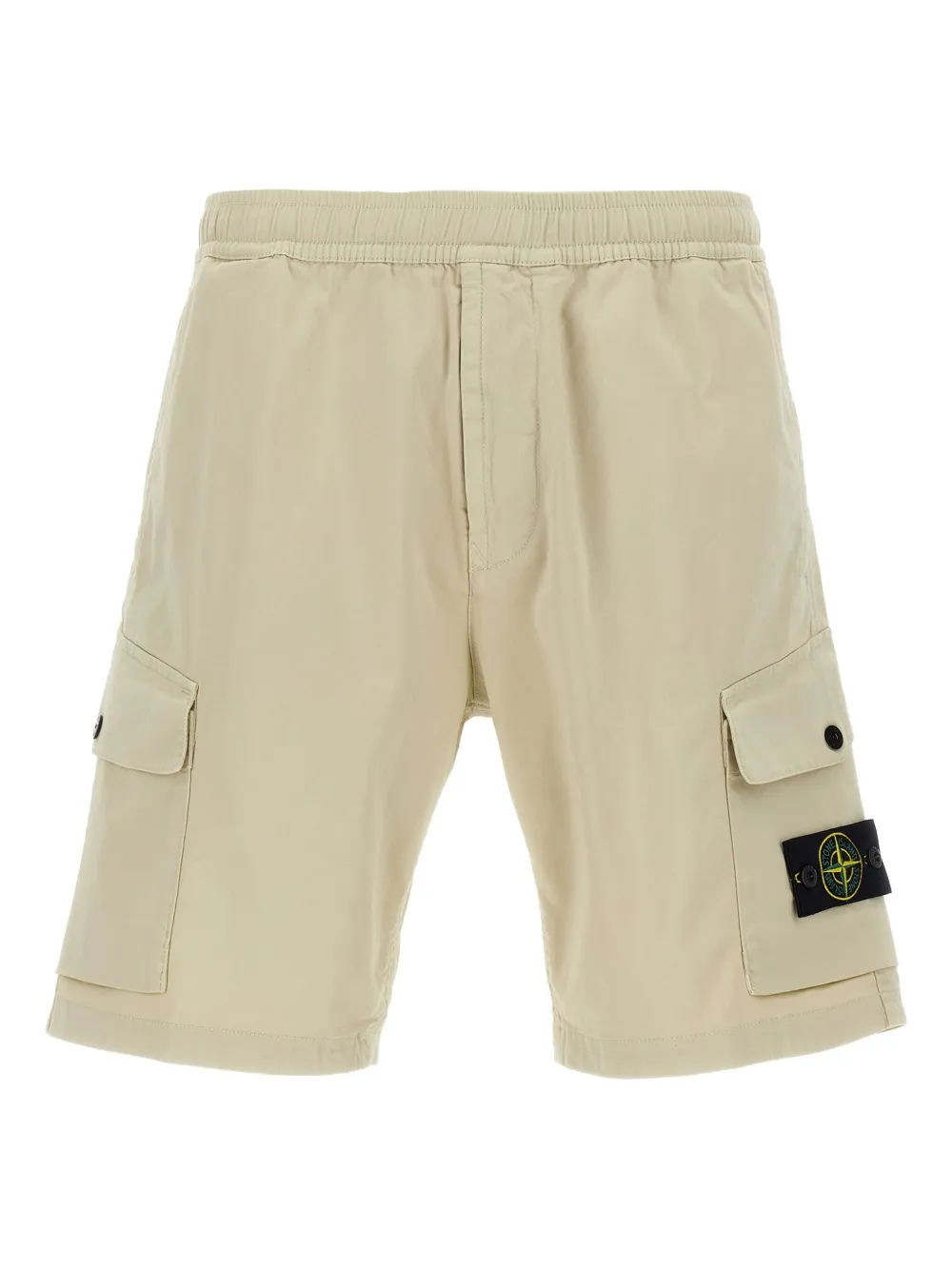 Stone Island Shorts met Compass-logopatch Beige