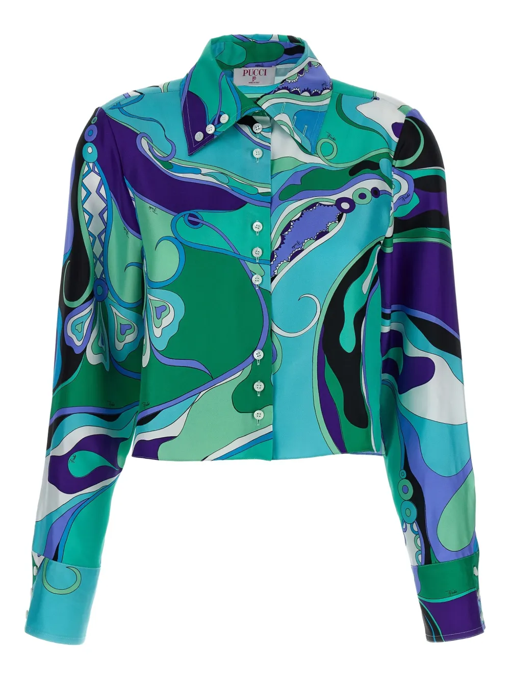 PUCCI camisa con estampado Orchidee | verde | Image 1