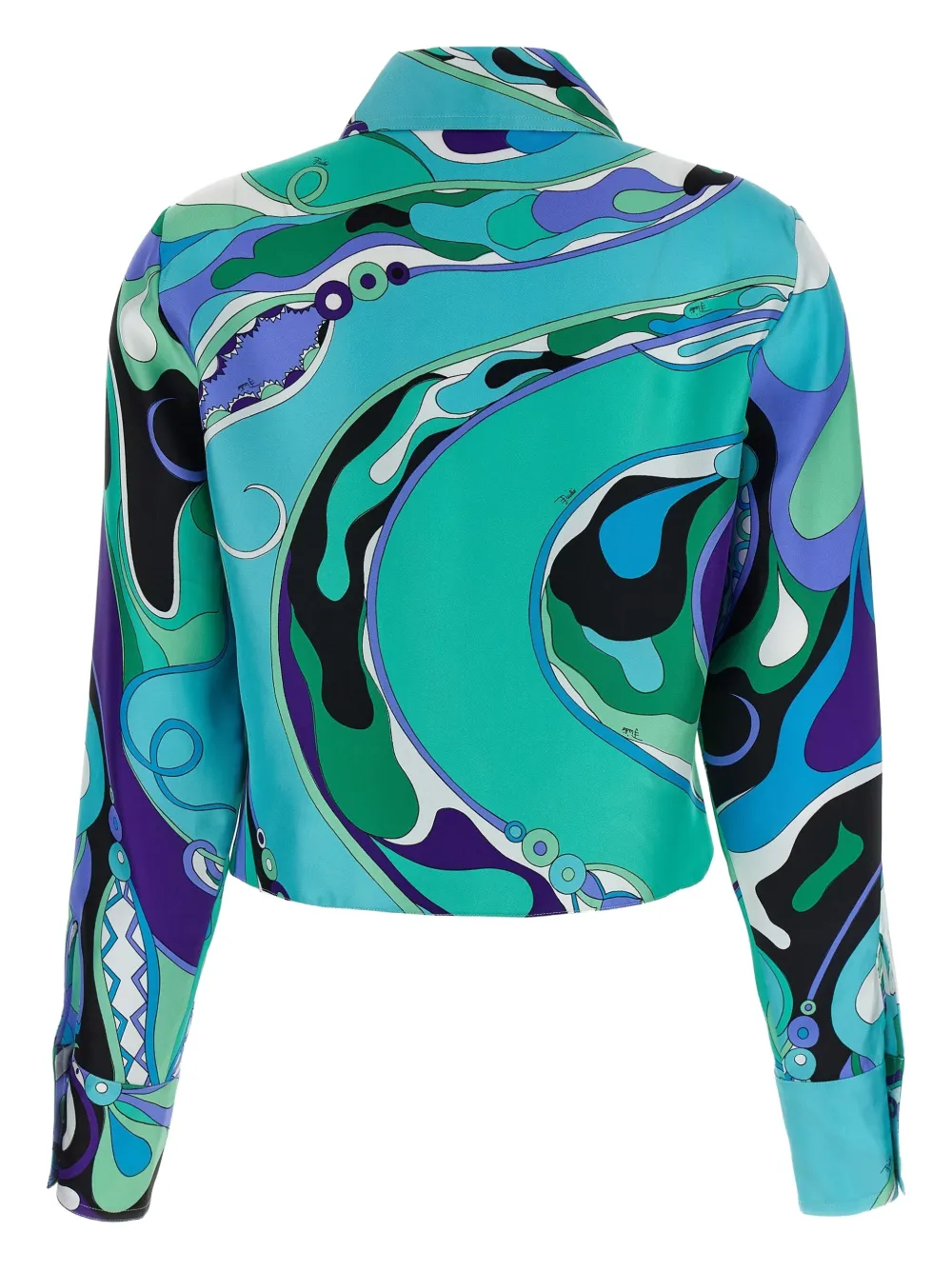 PUCCI Blouse met Orchidee-print - Groen