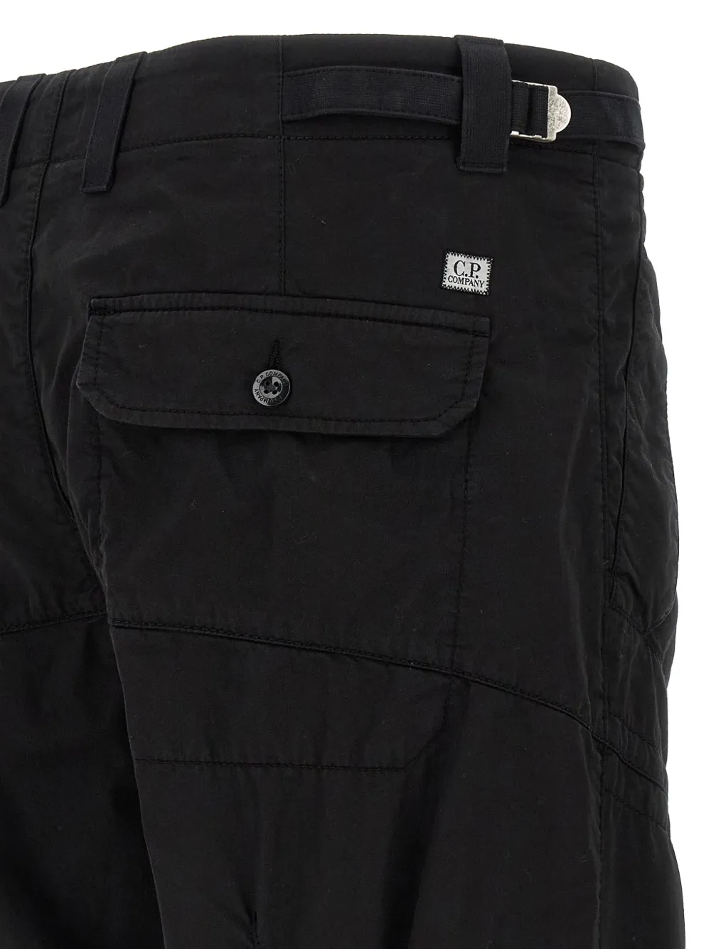 C.P. Company Katoenen gabardine pantalon Zwart