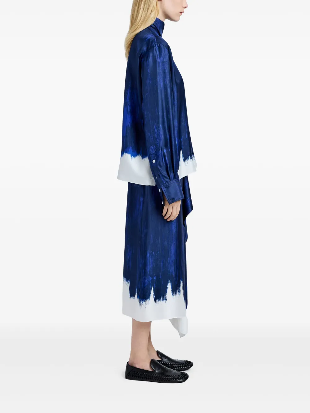 Proenza Schouler Zijden rok Blauw