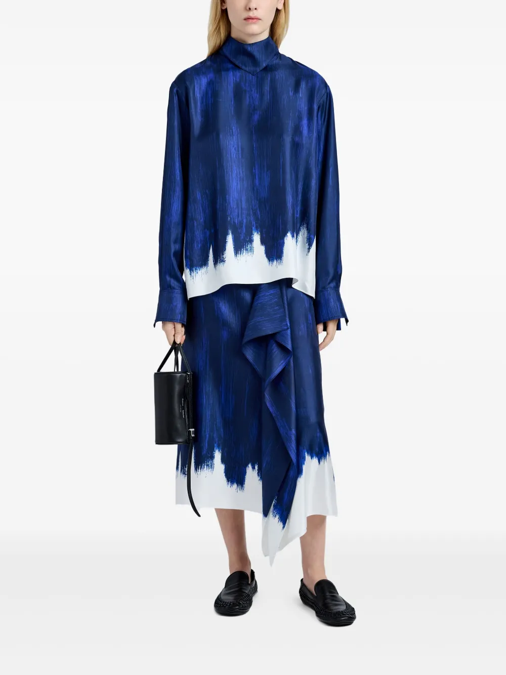 Proenza Schouler Zijden rok Blauw