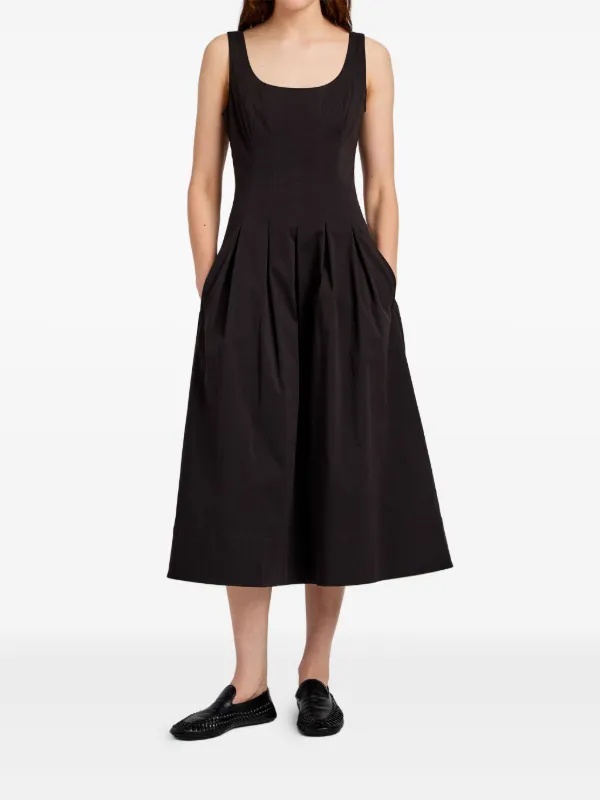 Proenza Schouler White Label Shelby Midi Dress | Black | FARFETCH